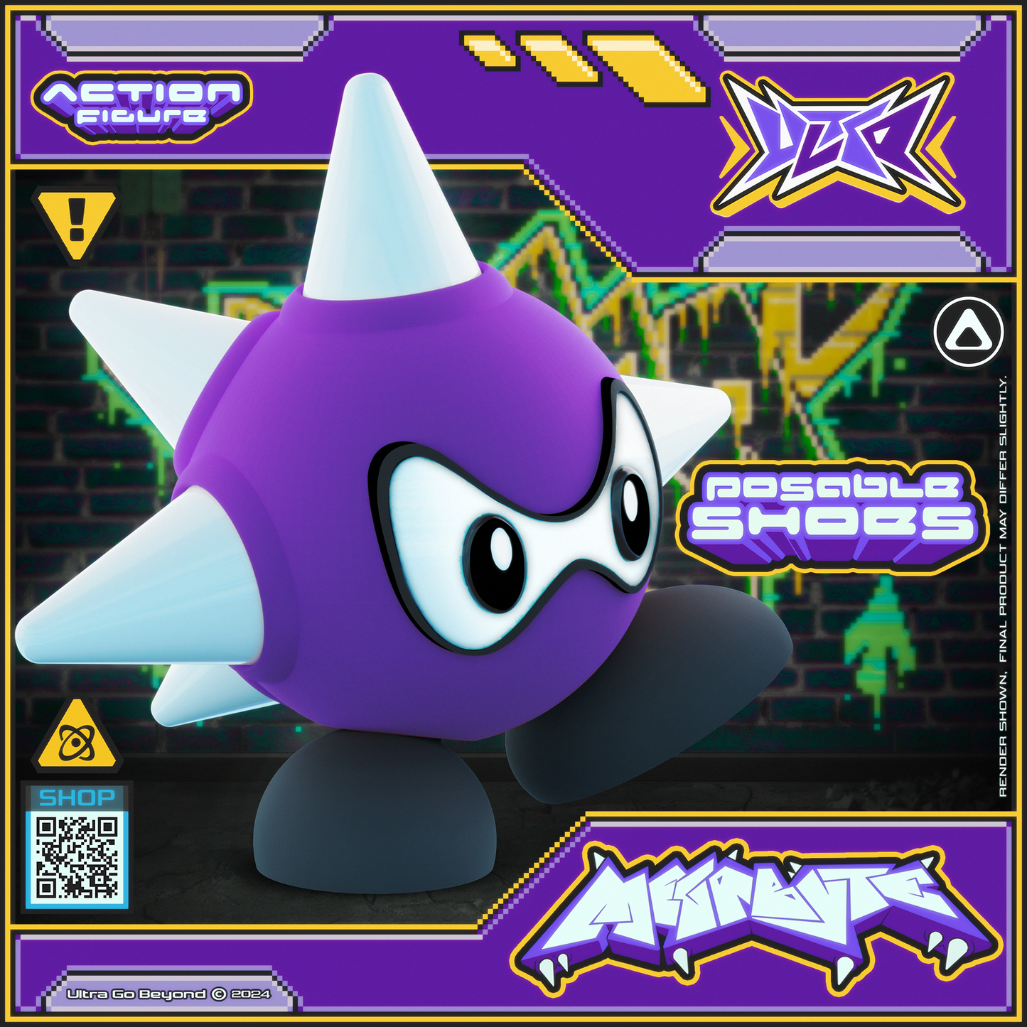 Violet MegaByte Action Figure