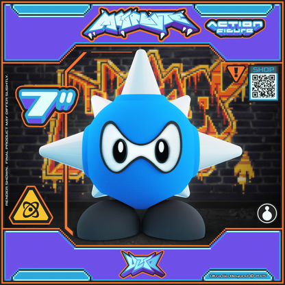 Blue MegaByte Action Figure